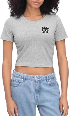 Produktbild von Spreadshirt Bad Badtz-Maru Portrait Crop Top, M, Grau meliert