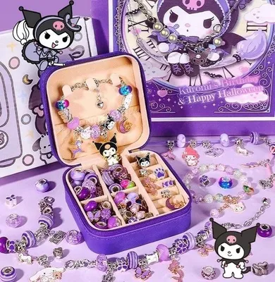 Produktbild von KUROMI Geschenke für Mädchen Armbänder Selber Machen Bastelset Kinder 72 teile