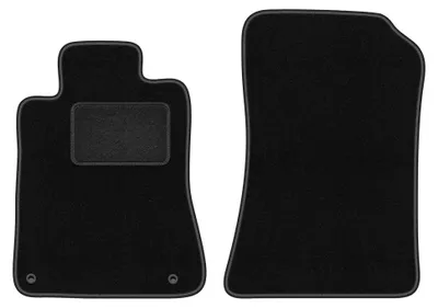 Image de Tapis avant en moquette pour Mercedes SL R129 1998-2002 (roadster) – 2 pièces, noirs, sur mesure – Wielganizator LUX