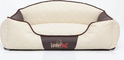 Produktbild von Hundekissen Hundebett Hundekorb Hundesofa für Haustier Hunde Waschbar - Elite - 110 x 84 x 30 cm [Größe: XXL] - Beige mit Braun