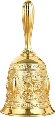 Produktbild von Tischglocke klassische Handglocke 5,3 cm Durchmesser, Metall, für Schule