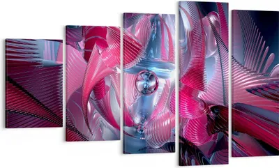 Produktbild von Bild auf Leinwand - Leinwandbild - Abstraktion Chemie Kybernetik - 100x60cm - Wand Bild - Wanddeko - Leinwanddruck - Bilder - Kunstdruck - Wanddekoration - Leinwand bilder - Wandkunst - EG100x60-2333