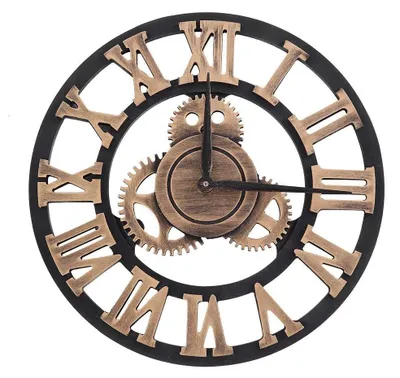 Obrázok produktu pre Nástenné hodiny – vintage štýl – tichý mechanizmus – 30 cm – dekoratívne – ideálne do obývačky a spálne