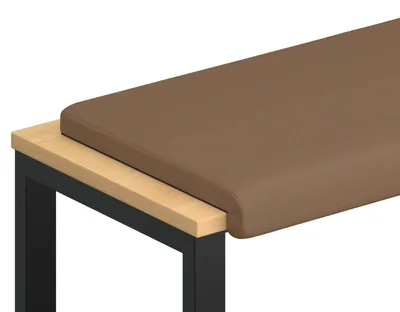 Immagine prodotto di vidaXL Cuscino da banco in ecopelle, color cappuccino, profondità 35 cm