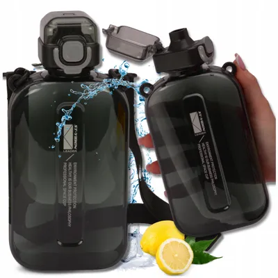 Produktbild von Tressari Sport-Trinkflasche 750ml, BPA-frei, dicht, mit Gurt