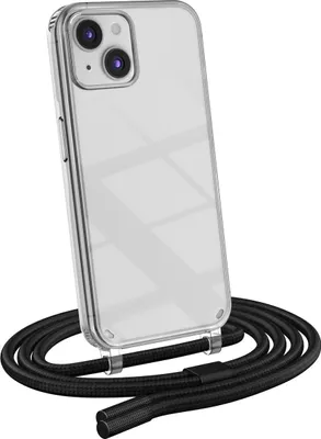Produktbild von Handykette für Apple iPhone 13 Mini - Handyhülle mit Schnur Cover in Schwarz