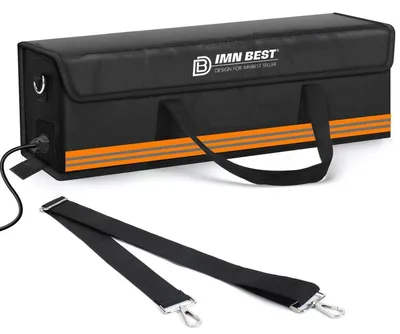Productafbeelding van E-bike batterij tas, brandwerend, waterdicht, explosiebestendig, Lipo veiligheidszak, oranje, 50 cm