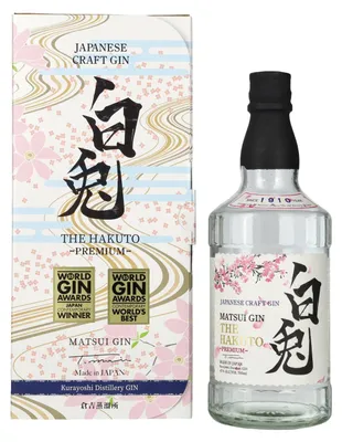 Produktbild von Matsui Gin THE HAKUTO Premium 47% Vol. 0,7l in Geschenkbox