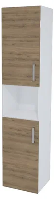 Productafbeelding van Kolpa EVELIN kast met deur, model E 1702, kleur: grijs/eikenhout