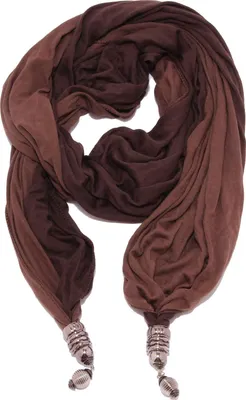 Produktbild von 6926W sciarpa donna NO BRAND brown scarf woman