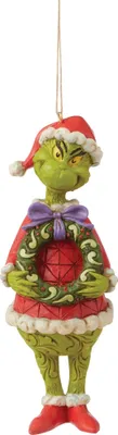 Produktbild von Grinch mit Weihnachtskranz (Der Grinch) - Walt Disney Christbaumschmuck