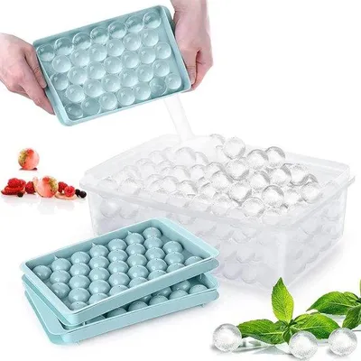 Obrázek produktu pro Forma na kostky ledu, modrá, bez BPA, sada 2 ks