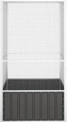 Zdjęcie produktu dla vidaXL Klatka dla ptaków antracyt 111x107x211,5 cm Stal ocynkowana
