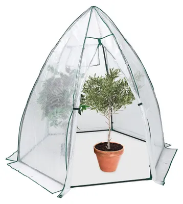 Immagine prodotto di Serra da giardino a copertura in film - Serra in film antigelo - 185 x 180 x 160 cm - Trasparente - Per proteggere le piante in inverno e per pomodori
