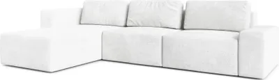 Image de AX LIVING Arkleton Canapé XXL forme L 360 cm en blanc - Moderne & Confortable G