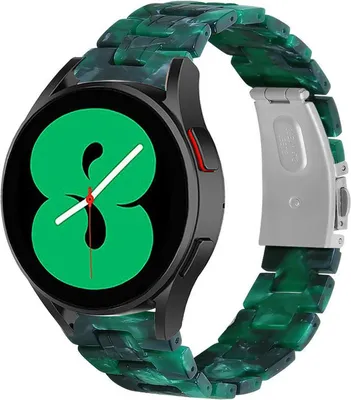 Produktbild von Strap-it Samsung Galaxy Watch 4 - 44mm Resinarmband (Grün)