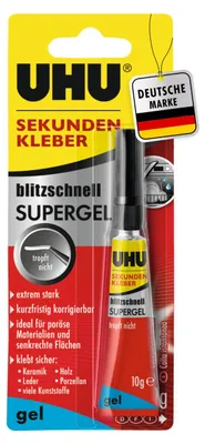Produktbild von UHU blitzschnell Supergel Sekundenkleber 10.0 g 1 St.