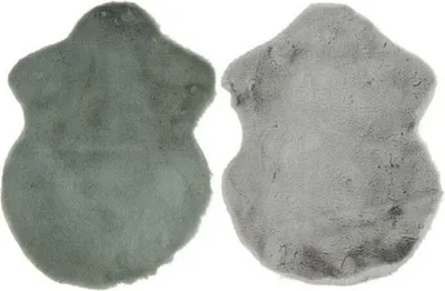 Immagine prodotto di Tappeto in pelliccia di coniglio a motivi misti 38 x 55 cm