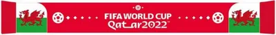 Produktbild von Wales - "World Cup 2022" pletená šatka BS3116 (jedna veľkosť) (červená/biela/zelená)