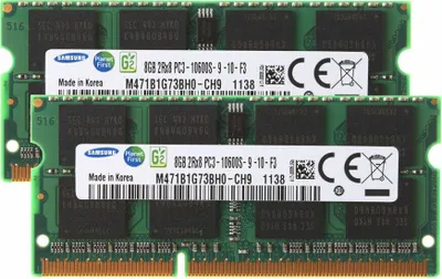 Obrázek produktu pro Samsung 16GB 2x 8Gb Ram Memory 1333MHz 204Pin PC3 Notebook Apple Imac 2011