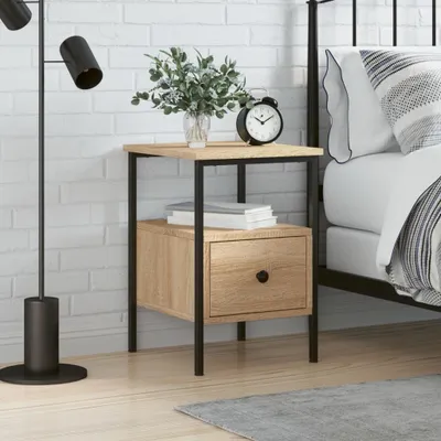 Obrázek produktu pro vidaXL Noční stolek Sonoma Oak 34x36x50 cm výrobek ze dřeva