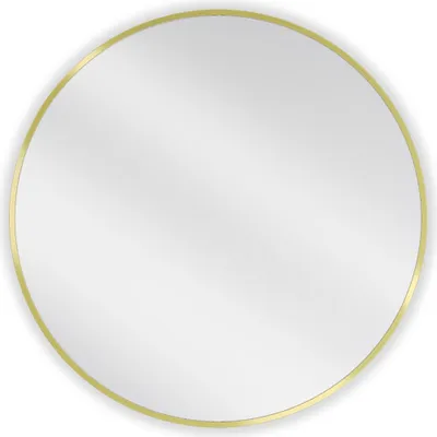 Obrázek produktu pro Mexen Loft kulaté koupelnové zrcadlo 75 cm, zlatý rám - 9850-075-075-000-50