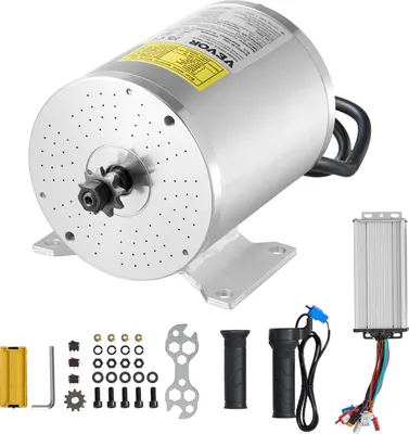 Image de VEVOR Kit de moteur électrique à courant continu sans balai de 1800 W - 48 V, 4500 tr/min Moteur électrique pour kart, vélo électrique, moto, scooter, bricolage