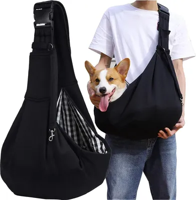Immagine prodotto di Trasportino per cani di piccola taglia - Borsa per passeggiate - Nero