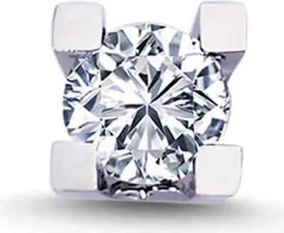 Produktbild von 0,20 Carat Herren Diamant Solitär EinStein Ohrringe 14 Karat Weißgold
