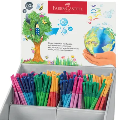 Produktbild von FABER-CASTELL Bleistift GRIP 2001 TWO TONE blau