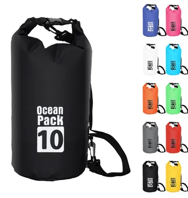 Produktbild von 10L Wasserdichte Tasche mit Verstellbarem Gurt für Outdoor-Aktivitäten