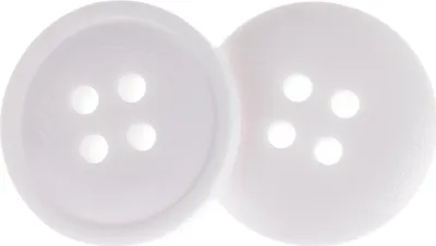 Obrázek produktu pro Knoflík - sada 6 ks - 15 mm, (průměr) - Bílá