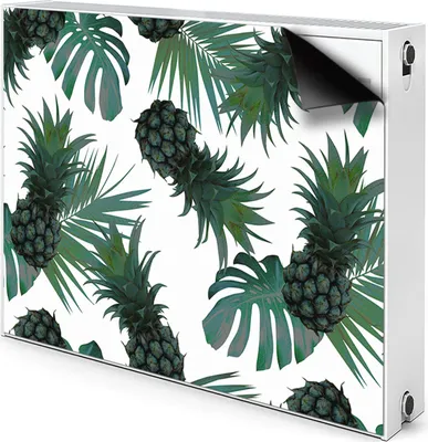 Produktbild von Magnet Heizkörper Heizkörper-Abdeckung Heizkörperabdeckung 100x60 cm  - Grüne, Ananas