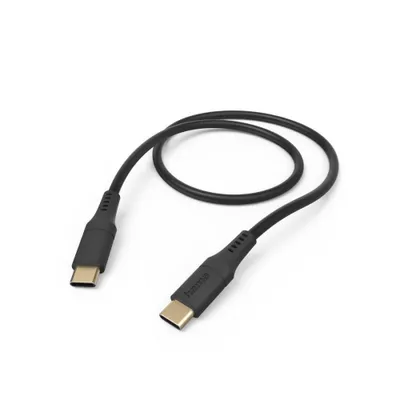 Produktbild von Ladekabel "Flexible", USB-C - USB-C, 1,5 m, Silikon, Schwarz (00201576