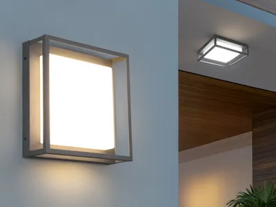 Produktbild von 2er Set LED Außenwandleuchte, Fassadenbeleuchtung Anthrazit, Gartenbeleuchtung