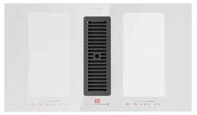 Produktbild von Klarstein 2-in-1 Kochfeld mit Dunstabzug Integriert, Induktionskochfeld mit Dunstabzug für Kücheninsel, Kochfeld mit Integriertem Dunstabzug 90cm, 391m³/h Luftstrom, Touch Control, +