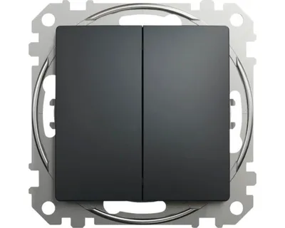Zdjęcie produktu dla Wyłącznik Schneider Electric SEDNA SDD114108 seria 6+6 wyłącznik schodowy antracytowy