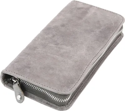 Produktbild von ALASSIO 2639 Leder Stifteetui für 3 Stifte, Etui 17,5 x 8 x 2,5 cm, Grau