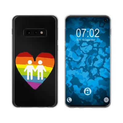 Produktbild von PhoneNatic Case kompatibel mit Samsung Galaxy S10e Silikon-Hülle pride Männer M3