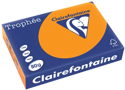Image de Clairalfa papier multifonctions Troph'e, A4, orange fluo