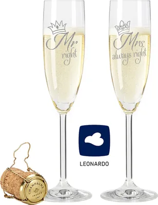 Produktbild von Leonardo Sektgläser Mr. Right & Mrs. Always Right