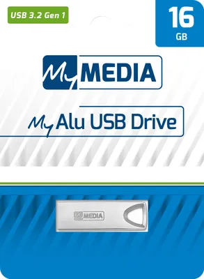 Produktbild von MyMedia My Alu USB 3.2 Gen 1, 16GB, silber, 69275, USB 3.2