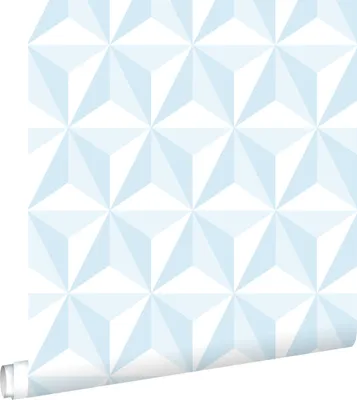 Obrázek produktu pro ESTAhome tapeta 3D vzor světle modrá 53 cm x 10,05 m