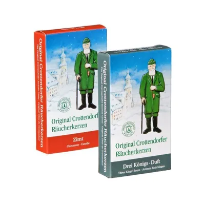 Zdjęcie produktu dla Original Crottendorfer - Zestaw 2 świeczek kadzidełek - zapach Trzech Króli i cynamon