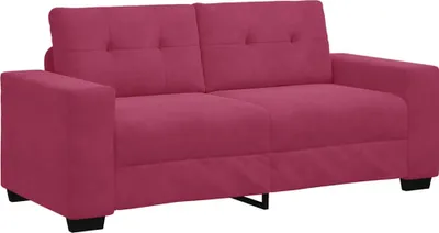 Obrázek produktu pro Dvousedák, vínově červená, 180 x 77 x 82 cm, samet