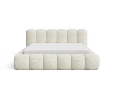 Produktbild von Chilly Möbel Design Polsterbett Stone Cord Stoff Beige 200x200 cm mit Stauraum Poso 100