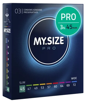 Immagine prodotto di MY.SIZE PRO Preservativi Elite taglia 0, 45 mm, 3 preservativi, vestibilità perfetta e dimensioni adatte a tutti