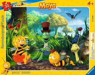 Produktbild von Ravensburger Kinderpuzzle - 05086 Biene Maja und ihre Freunde - Rahmenpuzzle für Kinder ab 4 Jahren, mit 33 Teilen