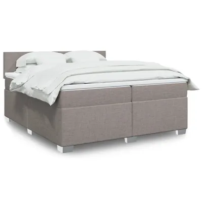Produktbild von Möbel Boxspringbett mit Matratze Taupe 200x200 cm Stoff - Klassische Betten 3288292