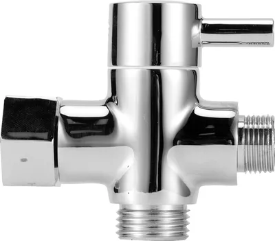 Imagen del producto de Válvula desviadora de 3 vías para grifos, piezas de ducha de baño, compatible con cabezales de ducha de mano y cabezales de ducha fijos. Separador de agua de 3/8"